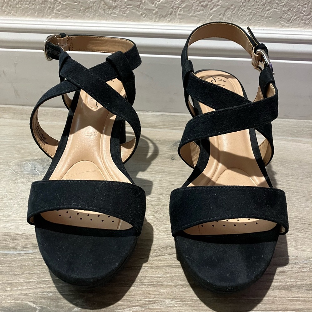 Black Strappy Sandals (3.5 inches) size 7 BRAND NEW